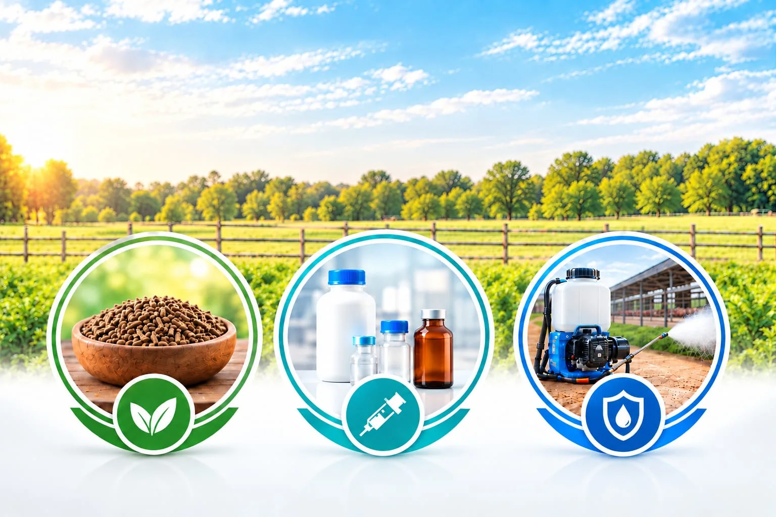 Animal-health science across poultry, livestock, nutrition and farm biosecurity